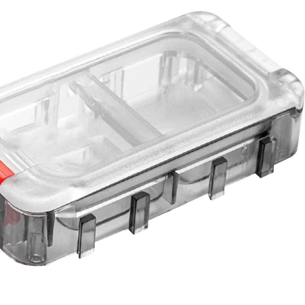 Fishing Tackle Box Expandable Fishing Tackle Box Fishing Hardware Toolbox Waterproof Tool Box Clear Top Fishing Lure Storage Box