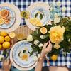 Placemats Set of 6, Washable Round Woven Place Mats for Kitchen Table 15 inch Table Mats
