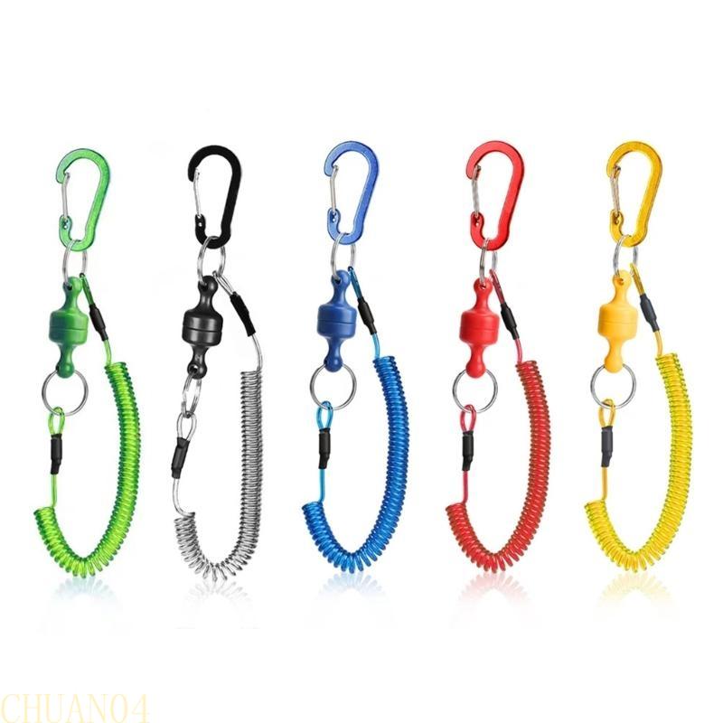 A1A2 Quick Release Clip Net Holder with Fishing Lanyards Aluminum Buckle