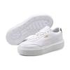 PUMA Oslo Maja Women's White Black Platform Low Top Lifestyle Sneakers 374864-01