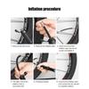 Portable 100Psi Mini Bike Pump Aluminum Alloy Bicycle Hand Air Pump Tire Inflator Valve Car Motorcycle Cycling Universal Pump