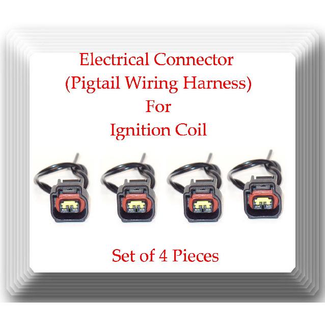 4 X Connector of Ignition Coil UF516 Fits: Ford Fusion Mercury Milan 2006-2009