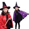 Red Purple Halloween Witches Cloak Photo Props Double Sided Color Cosplay Robes Performance Costume Witch Robes Performance