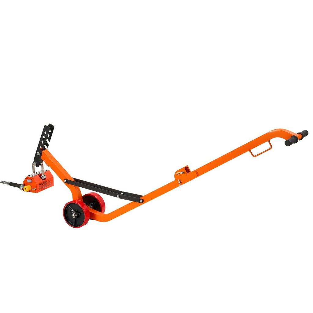 Magnetic Lid Lifter Dolly, 600 kg Pulling Capacity, Steel Dolly with Heavy Duty Magnet Lift and 2 Wheels, Adjustable Handle, N42 Neodymium, Foldable