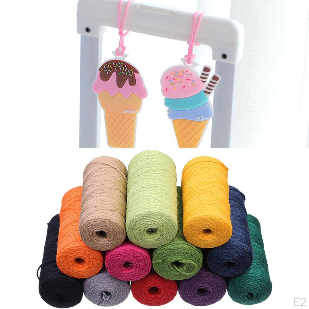 Burlap Hessian Jute Rope Twine String Gift Box Cord Wedding Tags Party Decor Supplies