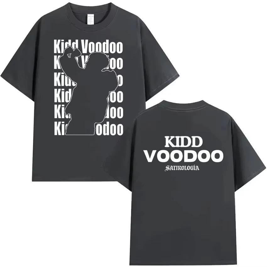 Singer Kidd Voodoo 2026 Album Tour Pattern Fashion TShirt Spring Summer Unisex Hiphop Gothic Pure Cotton TShirt S