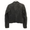 A.P.C. French Linen Blend Old Jacket Dark Gray Women Used
