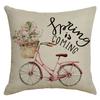 Spring Pillow Case Sofa Waist Pillow Case Garland Truck Light Luxury Home Office Pillow Pillow Case