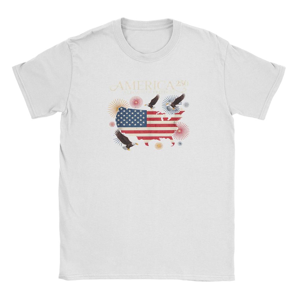 Vintage 250 Years America 250 1776 2026 250th Anniversary US Flag TShirts Unisex T Shirts Short Sleeve Tee Shirt Clothes