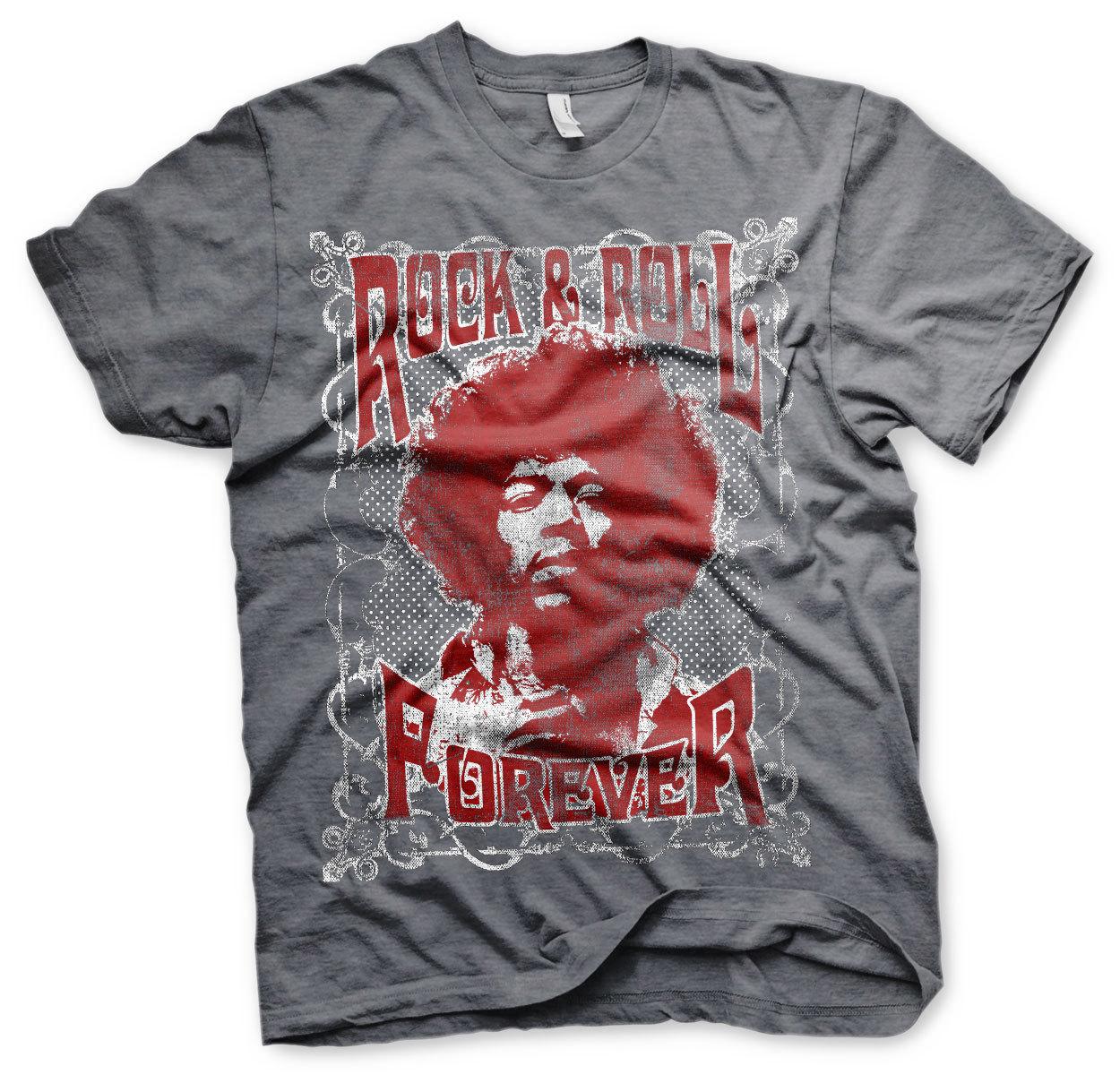Officially Licensed Jimi Hendrix Rock n Roll Forever Men S T-Shirt S-XXL M