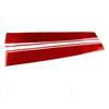 4Pcs Red Carbon Fiber Interior Dashboard Cover Trim Sticker For Tesla Model 3/Y