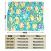 Warm Blanket Travel Office Manga Psyduck Printed Throw Blanket Pokemoned Flannel Bedspread For Outdoor Funny Sofa Bed Cover