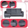 Sofa Corner Sofa Alicja with Pouf Sofa Sofa Bed Family Meble Gray