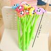 10pcs Panda Flower Shaking Neutral Pen Black Signature Pen Cartoon Creative Student Water Pen Stationery