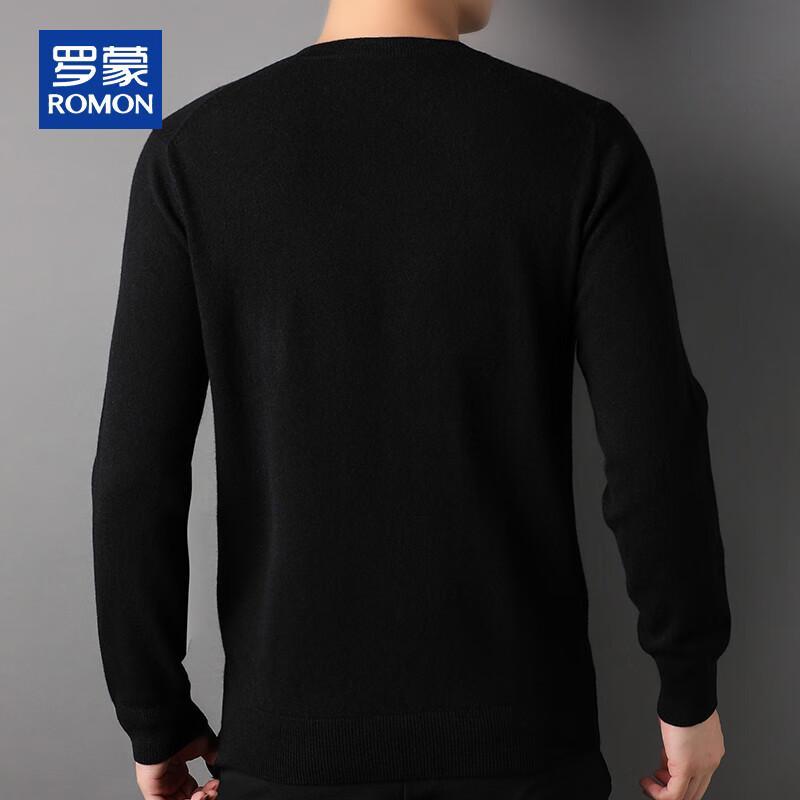 Romon Men's V-Neck Cashmere Blend Sweater