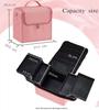 "Professional Portable Cosmetic and Manicure Tool Box - Large Capacity Travel Storage Case"