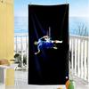 Football Player Celebration Moment Beach Towel Super Soft Microfiber Quickdry Fabric Comfortable Lightweight