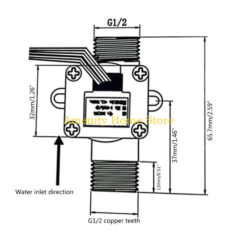 F26C G1/2 DN15 Water Switches Liquid Circulation Water Sensors Switches