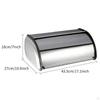 Bread Bin with Roll Lid Box Portable Vintage Rustic Storage Container for Entrance Baked Goods