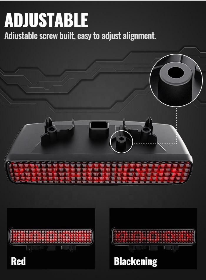 Morsunled Tail Light for jeep wrangler Third Brake Light Compatible with 2018-2019 Wrangler JL