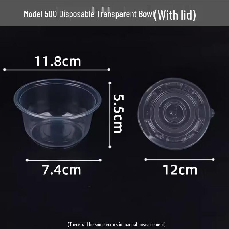 Disposable Plastic Takeaway Bowls with Lids