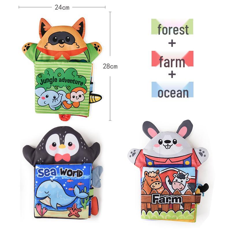 Bite-Resistant Interactive 3D Finger Cloth Book for Early Childhood Learning