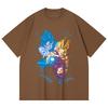 230 Gsm 100% Cotton Dragon Ball V64 Gohan Goku Print Unisex Heavy Cotton T Shirt