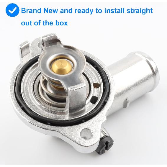 Upgrade Aluminium Thermostat Housing Compatible With Dodge Jeep 3.6 3.6L - 2011-2015 Durango & Grand Cherokee, 2012-2017 Wrangler JK JKU, 2018