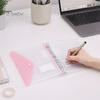 File Pockets 11 Hole Expandable Binder Folders for 2/3/4 Ring Document Pouch, Plastic Envelopes Macaron Color Bags Pocket with Snap Button &