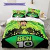 Ben 10  Pattern Bedding Quilt Set  Home Decoration  Gift (1 * duvet cover + 2 * pillowcase  without core)