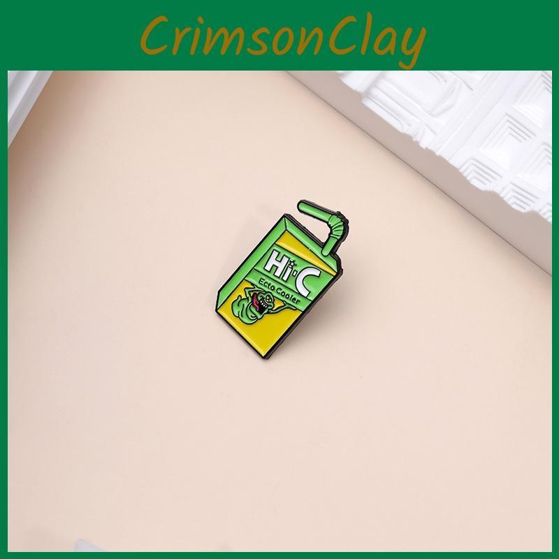 Alloy Unique Cartoon Character Brooch With Colorful Juicy Aesthetic Beverage