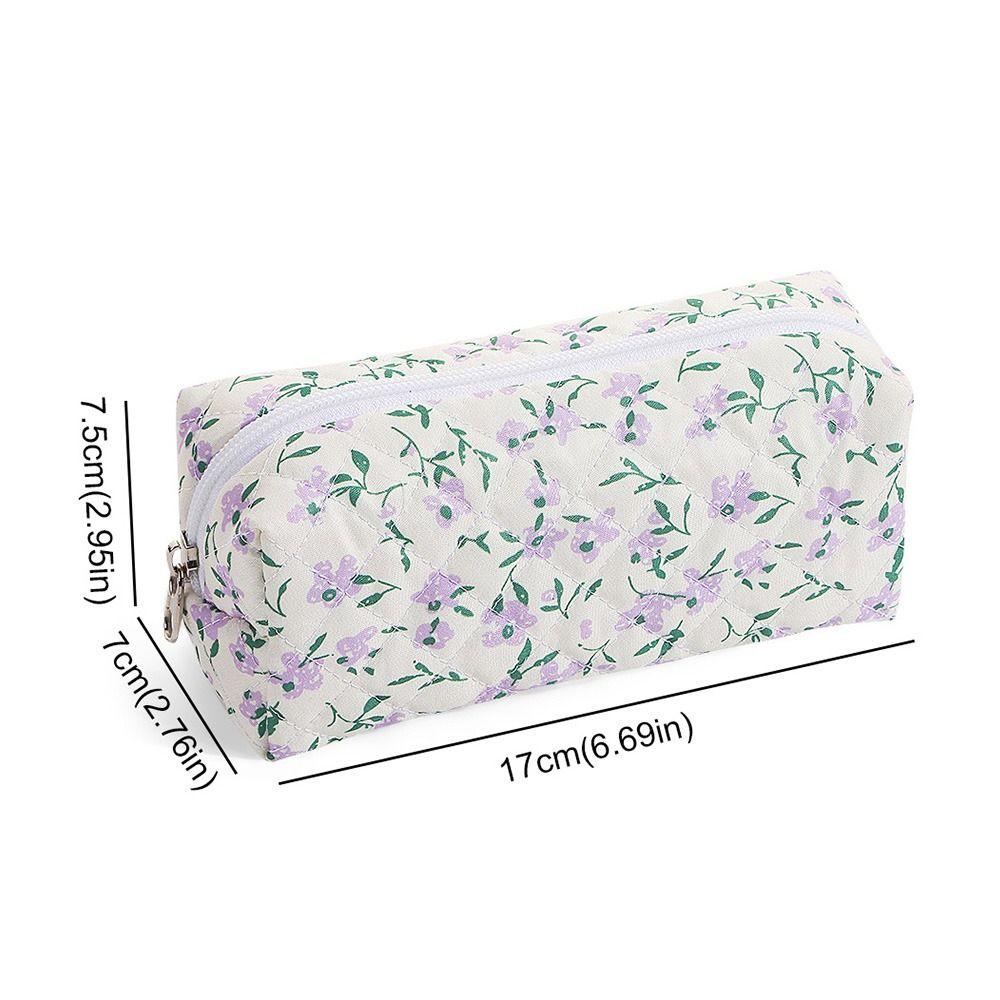 Aesthetic Floral Pencil Bag Gook Looking Stationery Storage Bag  Student Supplies