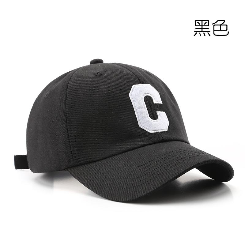 Korean Version of Fashion Trendy Retro Big C Letter Embroidered Cap Outdoor Women's Sun Protection Visor Men's Casual Baseball Cap