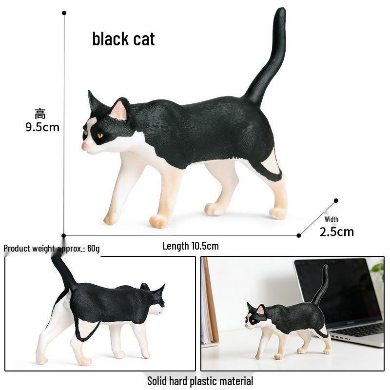 Yaratıcı Sevimli Kedi Bebek Süsleri - Tüysüz, Pastoral ve Yan Yatan Kediler Ev & Kahve Dükkanı Dekorasyonu İçin