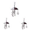 Infant Black And White Rattle Bell Wind Chime Baby Cot Hanging Rotation Bed Bell