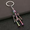 Metal Robot Keychain Vintage Movable Joints Screw Robot Key Ring Pendant