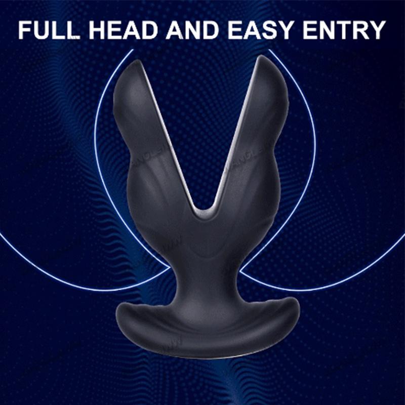 Plug Anal Vibrant Télécommandé Pour Hommes - Massage De La Prostate - Silicone Noir