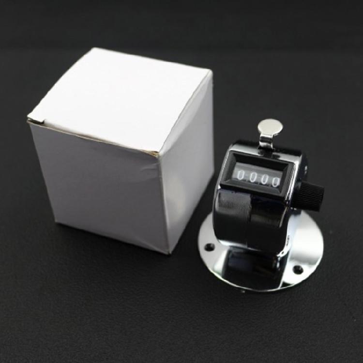 Stainless Steel Handheld Mechanical Counter Scratch Resistant Surfaces Count Rotating Resets For Inventory Management