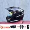 Full Face Motorcycle Helmet With Detachable Bluetooth Module ABS Shell Unisex All Season Retro Style