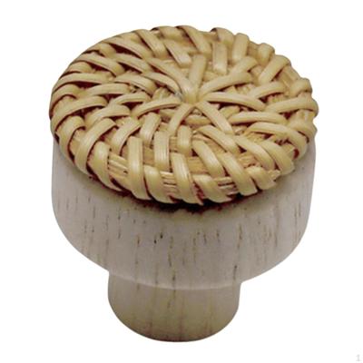 Boho Dresser Knob Drawer Pulls Decorative Wood, Handcraft Vintage Style Woven, Home, Tools Rustic