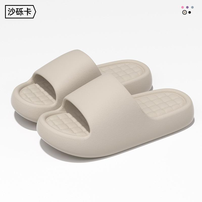 EVA cool slippers summer home indoor bathroom bath thick bottom non-slip non-smelly feet outside wear couple sandals