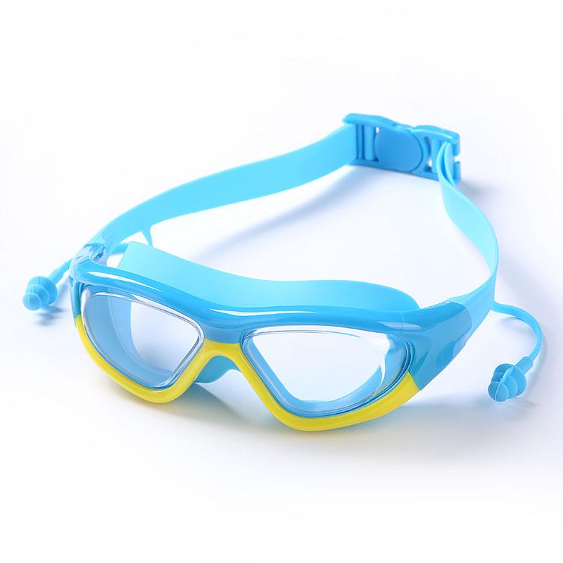

Kids HD Anti-Fog Waterproof Swimming Goggles with Integrated Earplugs for Boys & Girls