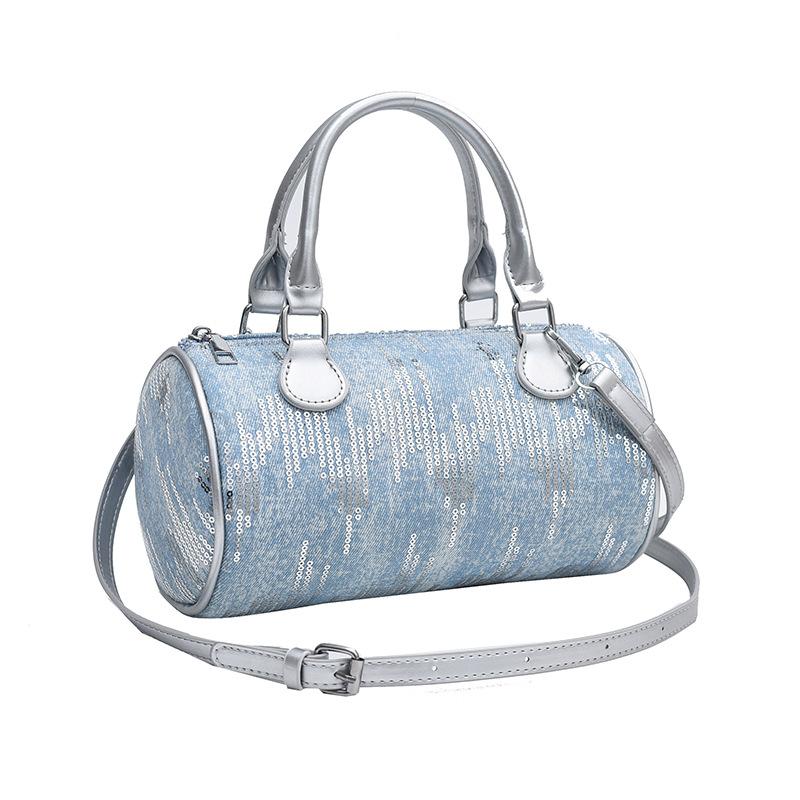 

Нишевая новая косметичка женская портативная цилиндрическая сумка женская модная высококачественная текстура нишевая летняя модная сумка