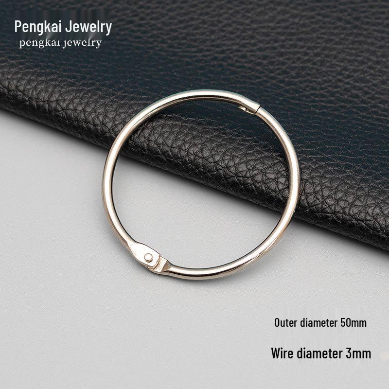 Metal Snap Binder Rings for DIY Albums, Jewelry, and Keyrings