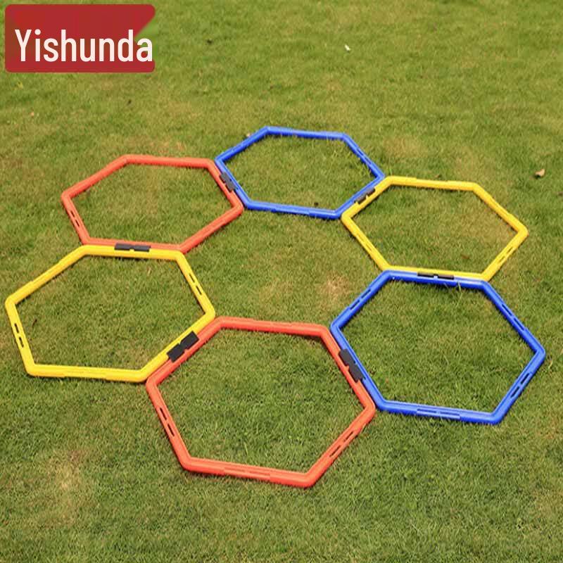 Hexagonal Agility Training Rings Set