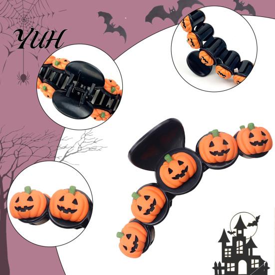 Wizard Hat Hair Clips Halloween Claw Clip for Women Girls, Cute Witch Hat/Pumpkin/Ghost Plastic Clips, Non-Slip Decorative Headwear Party Daily
