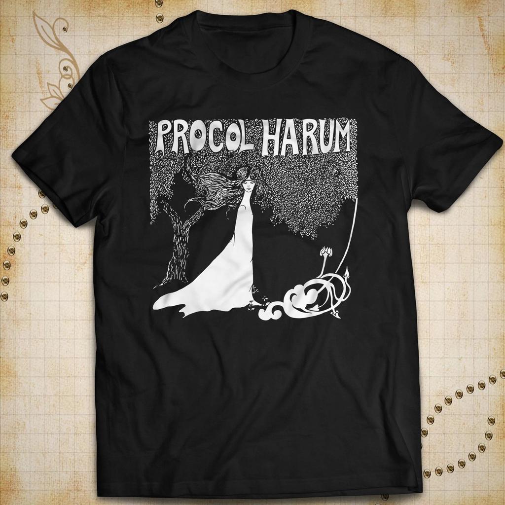 Maglietta in Cotone Musica Rock Classica Procol Harum Gary Brooker Festa Concerto dal Vivo