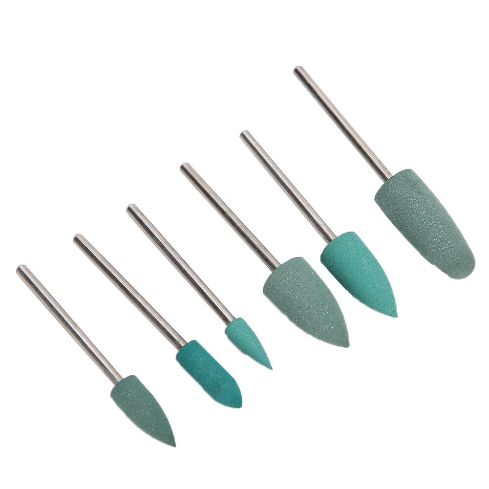 6pcs Nail Drill Bit Nail Art Drill Manicure Grinding Head Nail Polishing Bits Accessory03