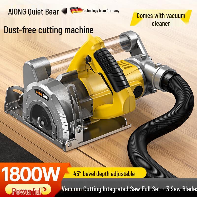 

Quiet Bear Dust-Free Handheld Woodworking Saw CN plug (adapter included)