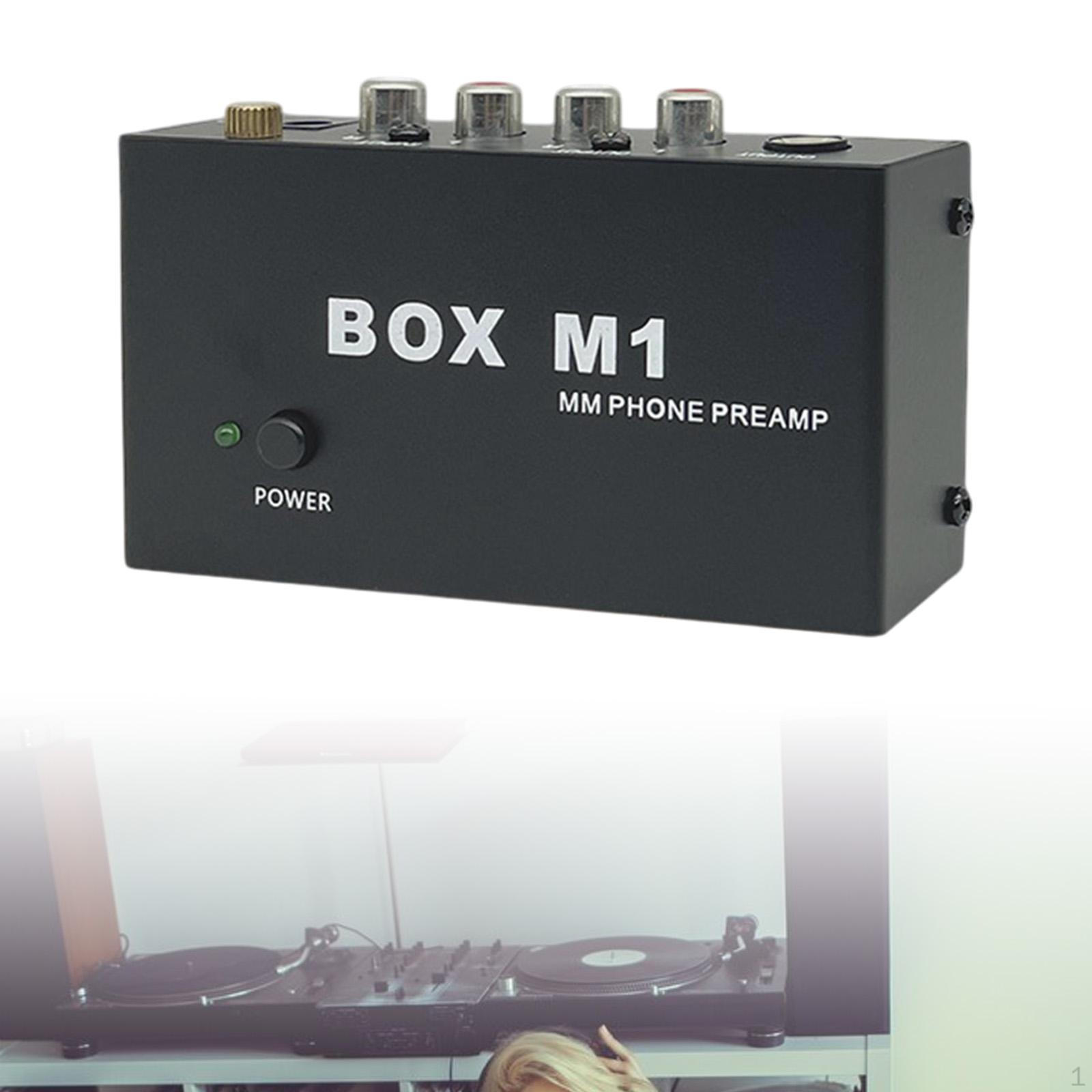 

Box M1 Фонокорректор RCA выход Современный для стерео проигрывателей DJ микшеров